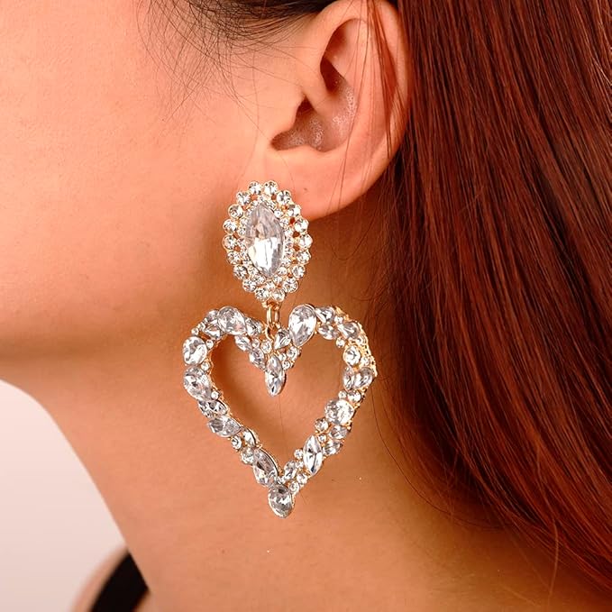 Crystal-Heart Earrings - Image 10