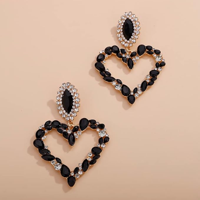 Crystal-Heart Earrings - Image 2