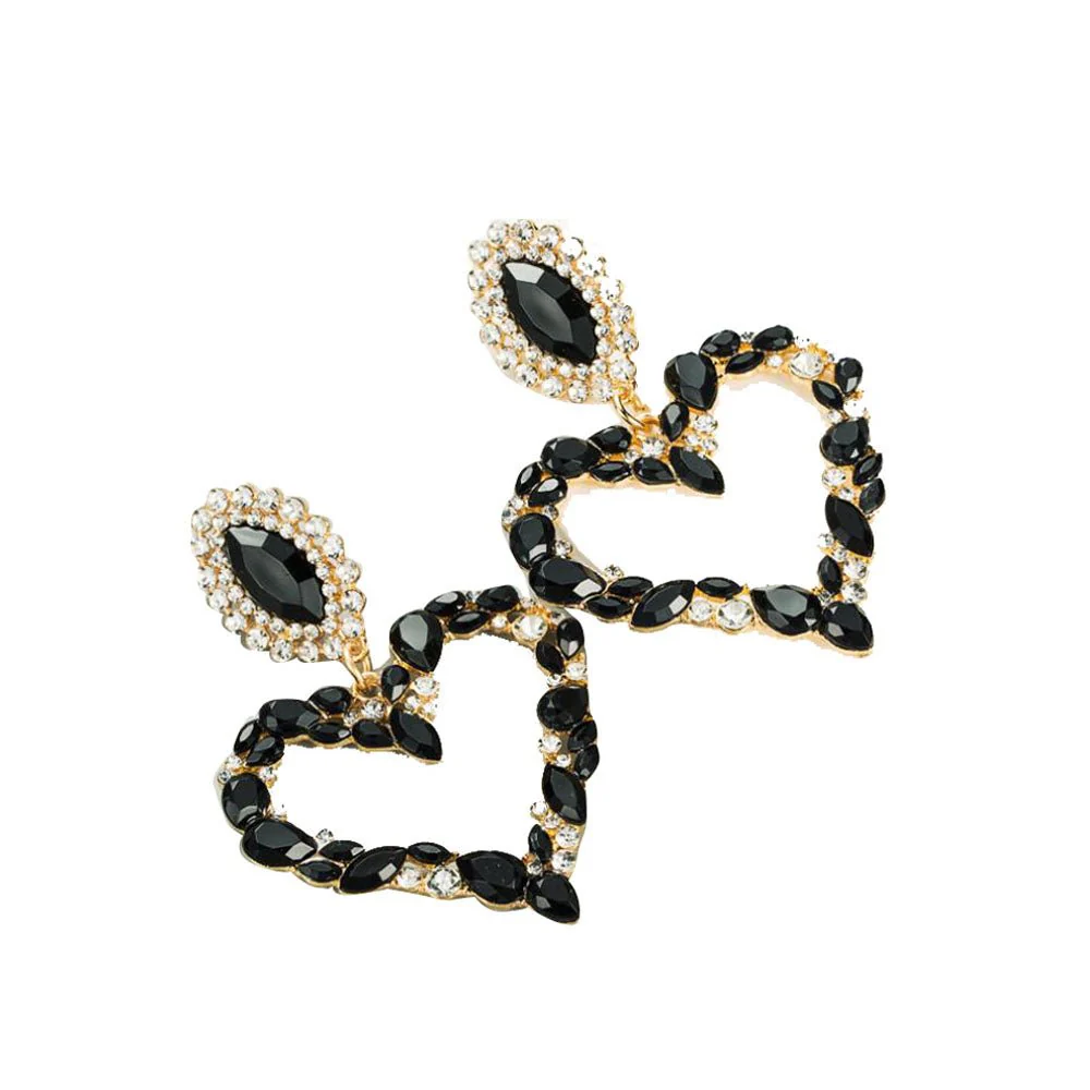 Crystal-Heart Earrings - Image 3