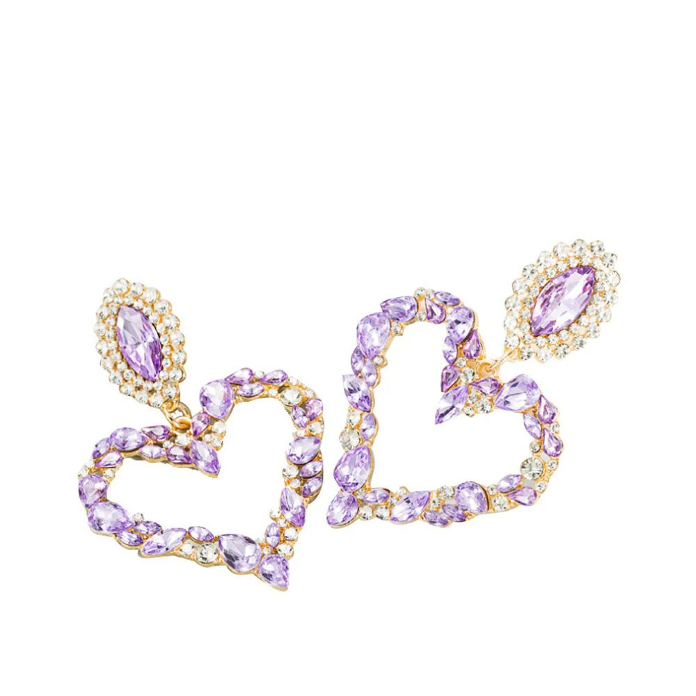 Crystal-Heart Earrings - Image 6