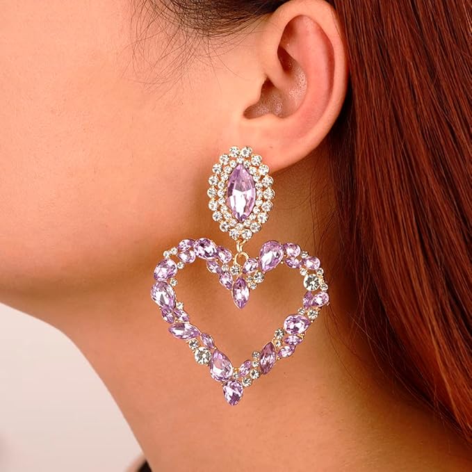 Crystal-Heart Earrings - Image 8