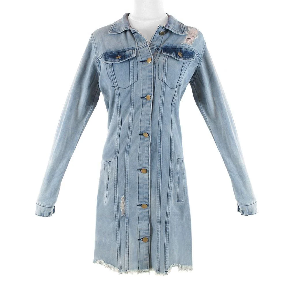 Rory Long Denim Jacket - Image 3