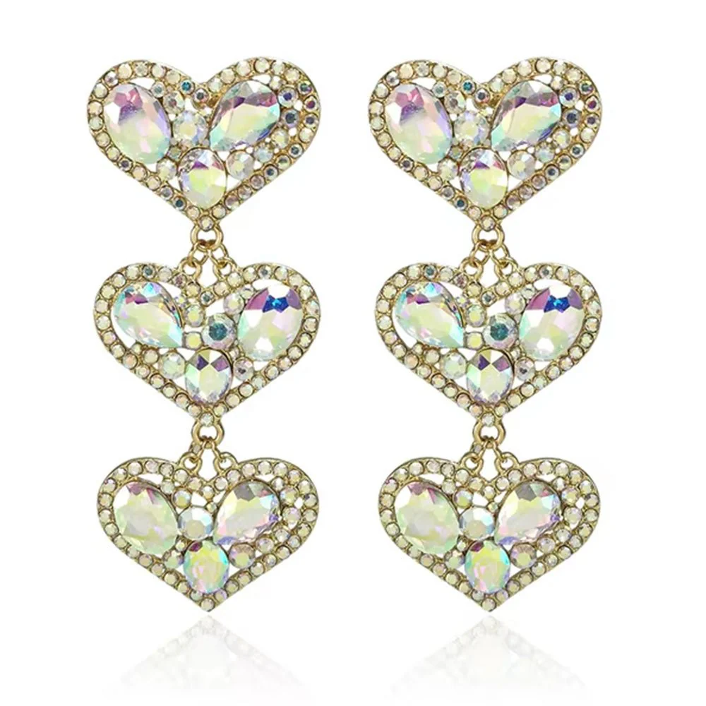 Triplets-Heart Earrings